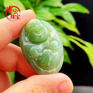 紫云珠宝 和田玉吊坠项链925银镀金古法工艺女款金镶玉石情侣小巧视频
